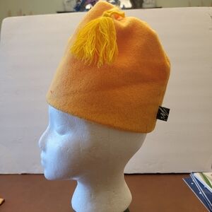 Yellow Merkley Fleece Hat with Yellow Tassel